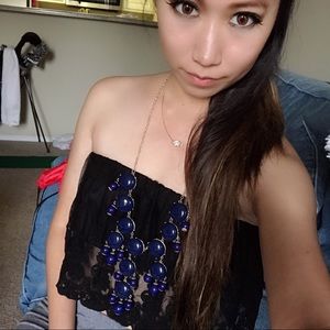 J Crew dark blue necklace